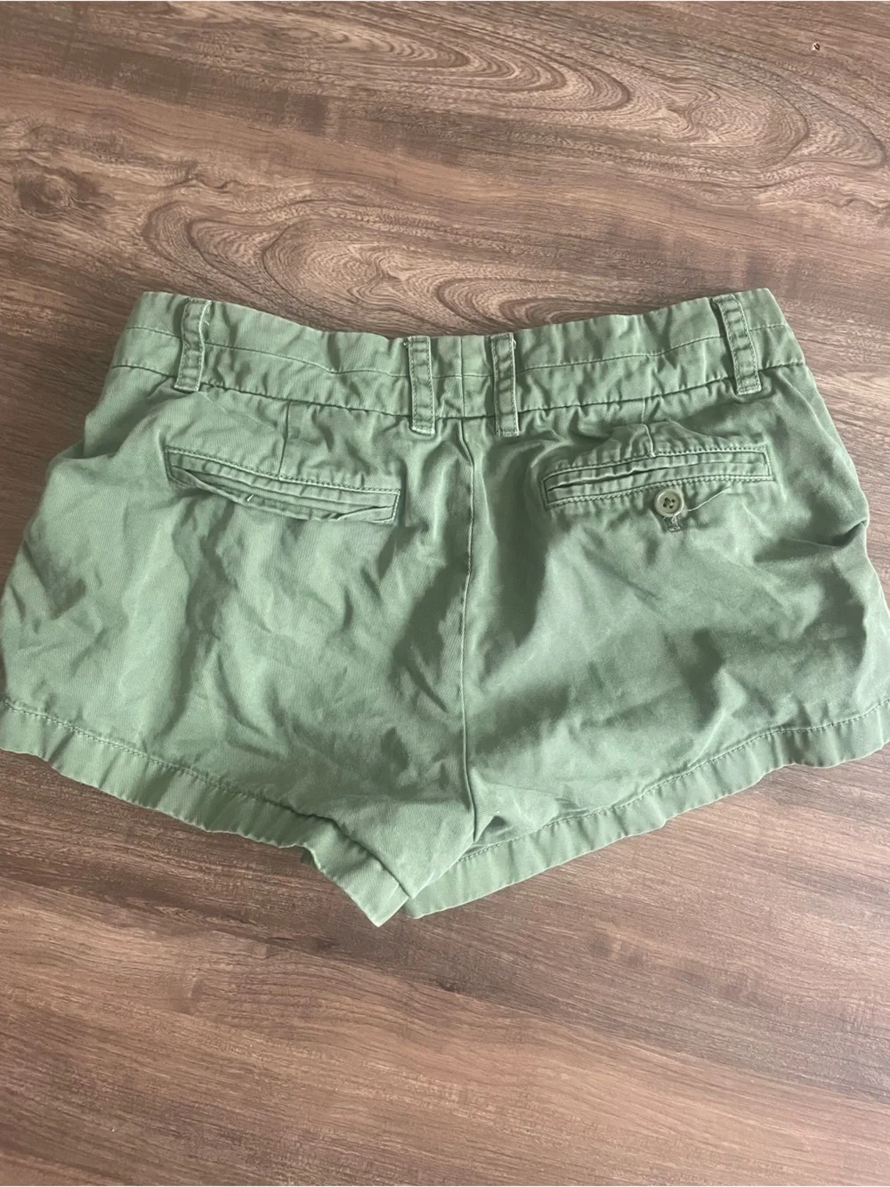 J. Crew Dark Green Cotton chino Shorts